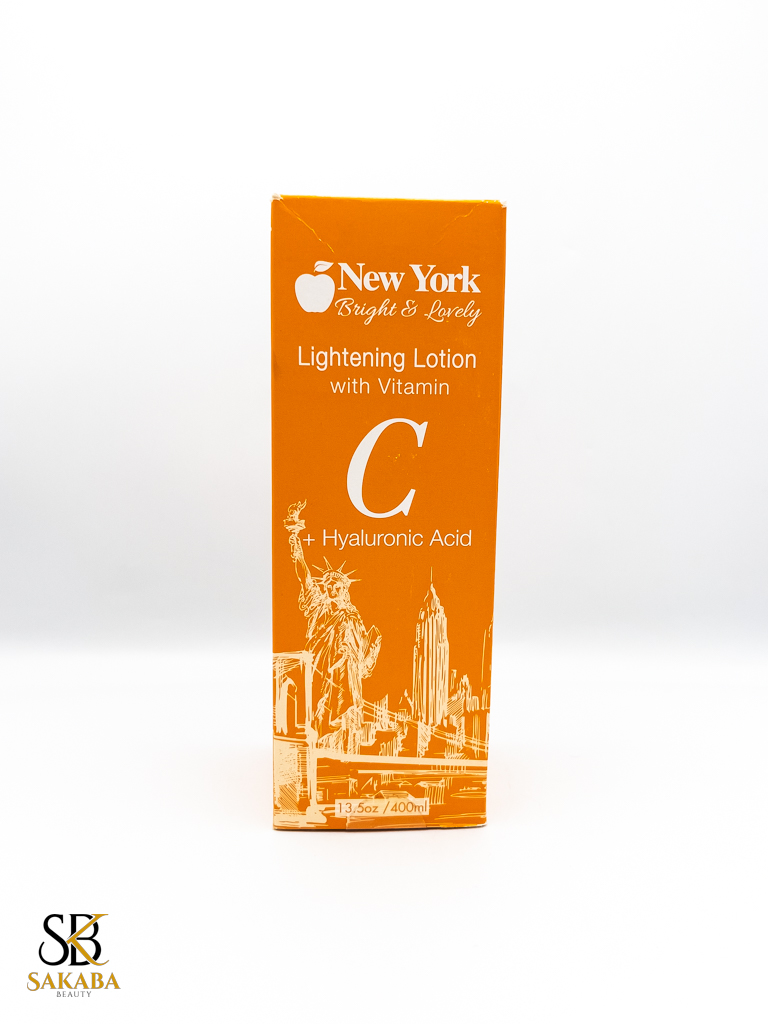 NEW YORK BRIGHT & LOVELY LIGHTENING LOTION WITH VITAMINC+HYALURONIC ACID
