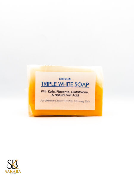 TRIPLE WHITE SOAP WITH KOJIC PLACENTA GLUTATHIONE