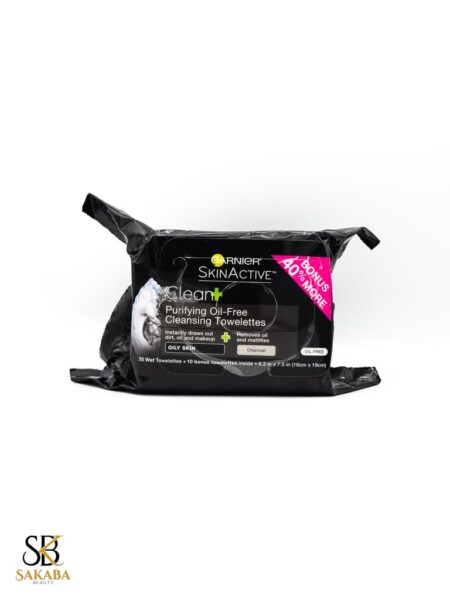 Garnier SkinActive Clean+ Purifying Oil-Free Cleansing Towelettes