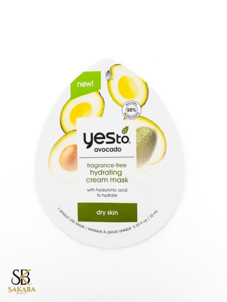 YESTO AVOCAT FRAGRANCE FREE HYDRATING CREAM MASK