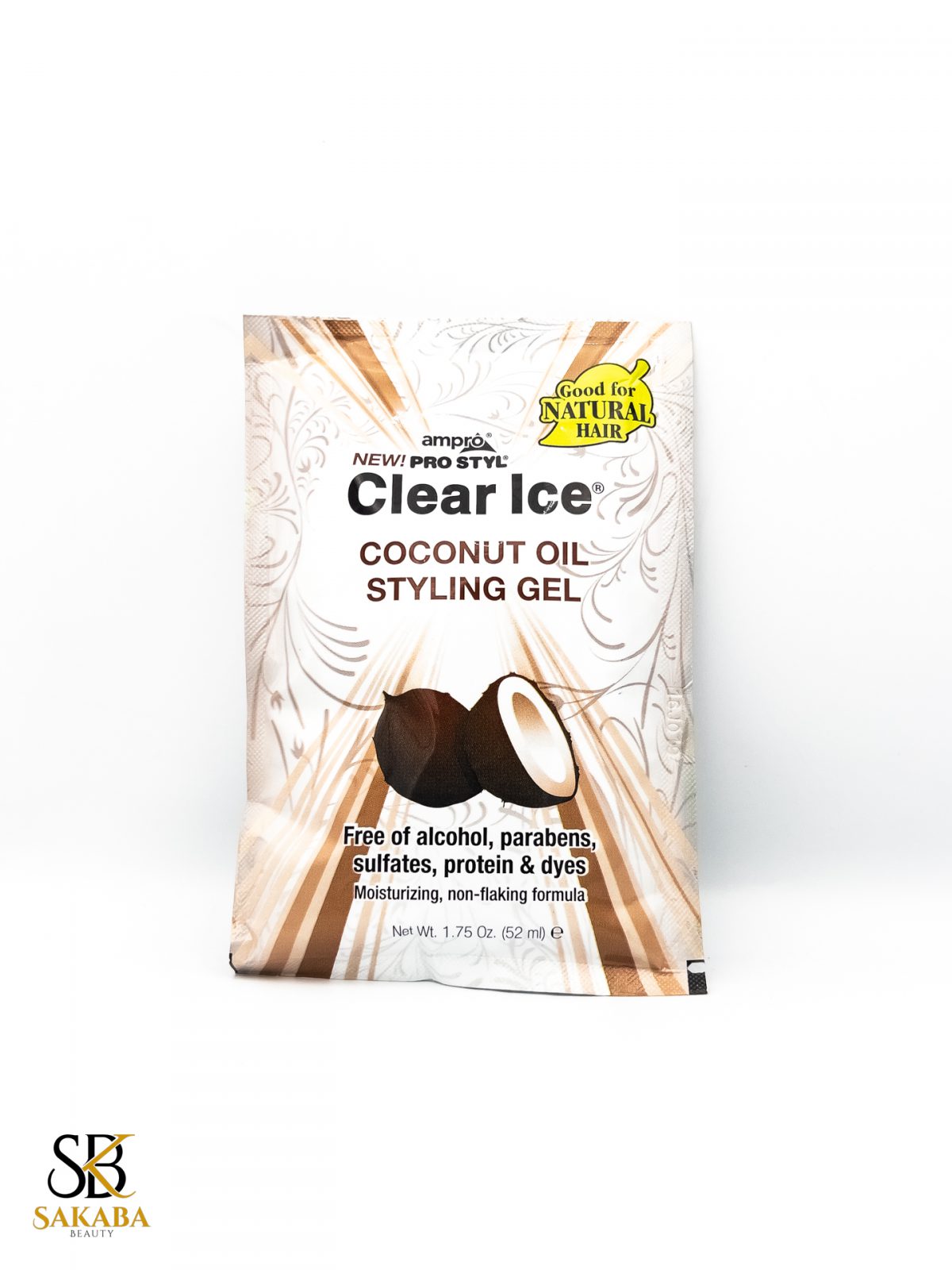 Ampro Clear Ice Coconut Oil Styling Gel, Packet